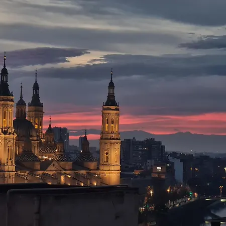 Apartamento El Mirador Del Pilar - Parking Y Vistas A La Basílica Saragoça